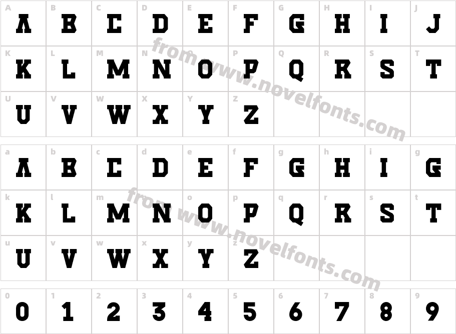 SlabzoneCharacter Map