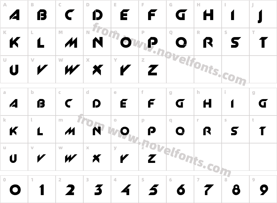 SlantCharacter Map