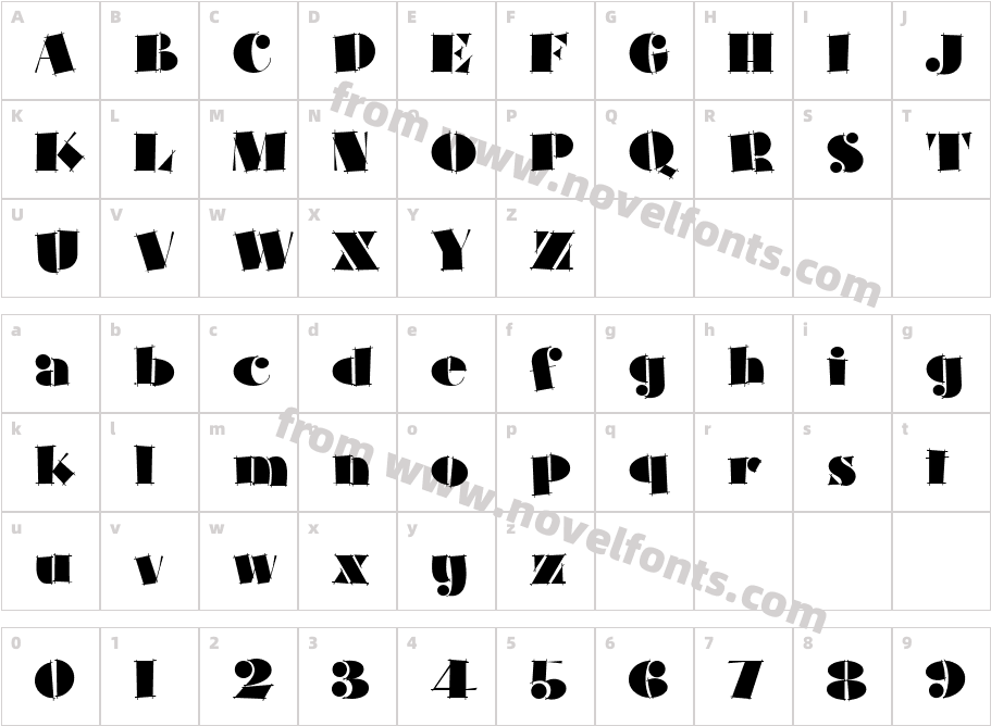 Slapdash Deco NFCharacter Map