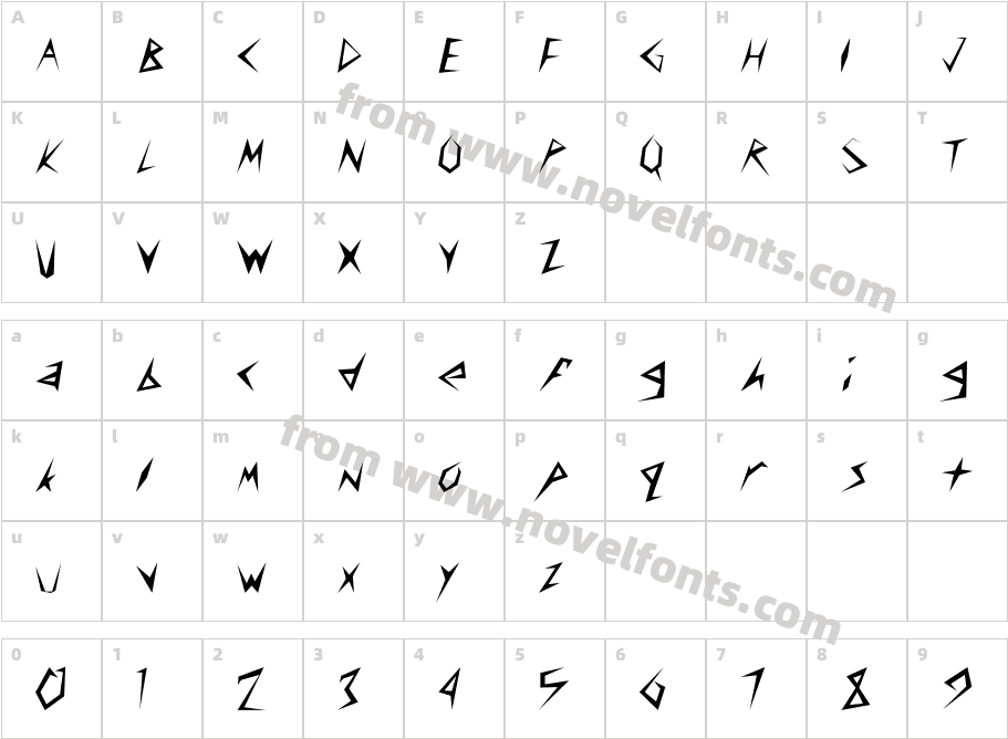 Slasher NormalCharacter Map