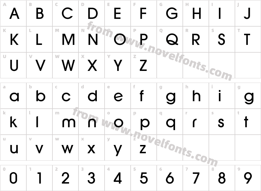 Slick SlantCharacter Map