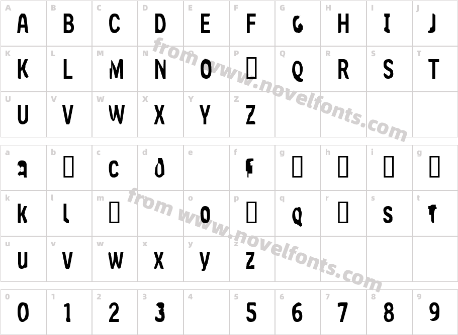 Slim Jim [part one]Character Map