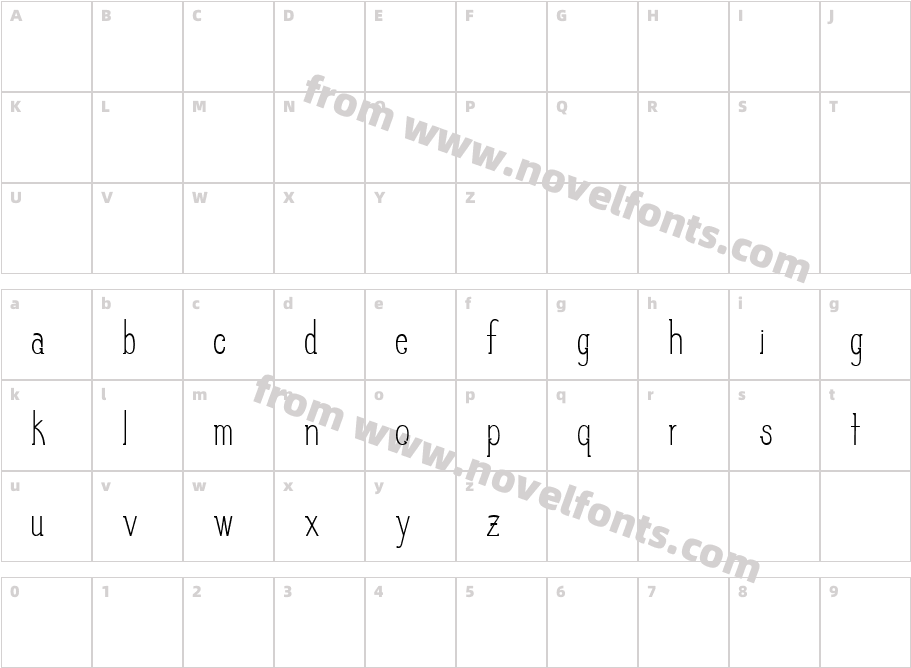 Slim PickinsRegularCharacter Map