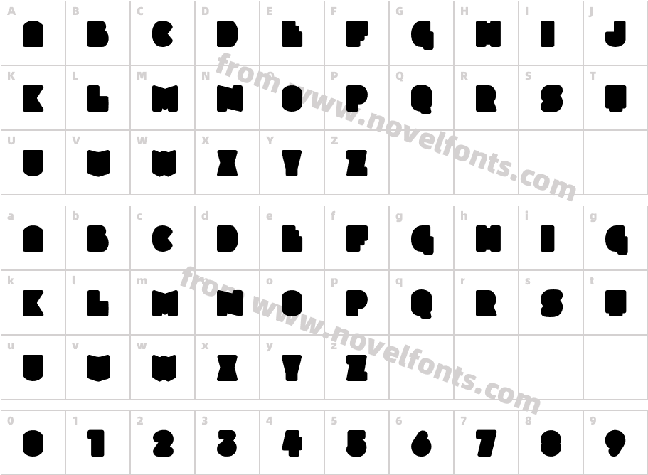 Slukoni-MediumCharacter Map