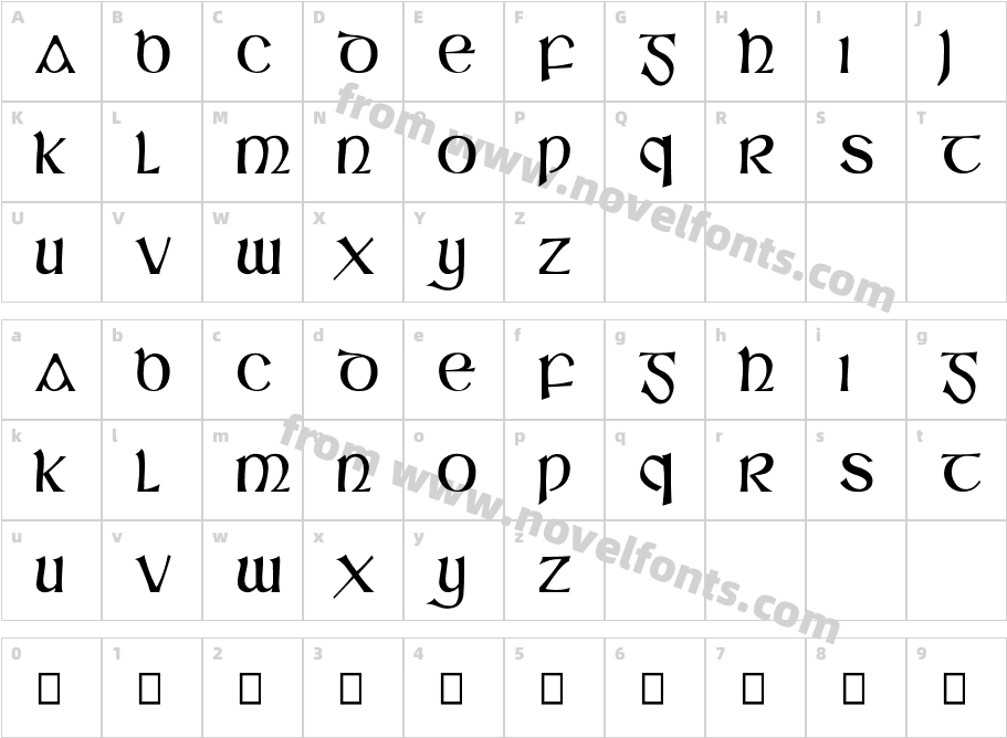 SláineCharacter Map