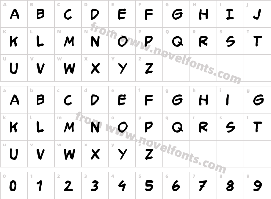 Smack TypographikCharacter Map