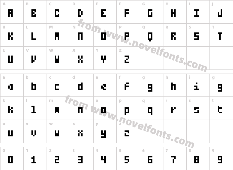 Small Talk Mono WideCharacter Map