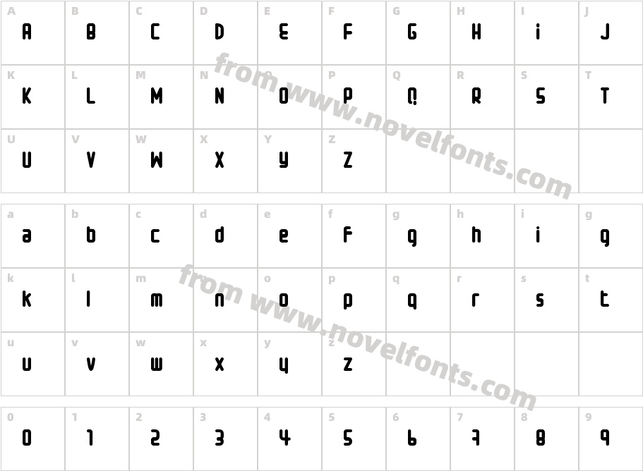 Small typeCharacter Map