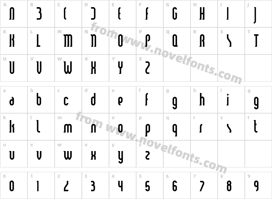 Smart and Sexy BoldCharacter Map