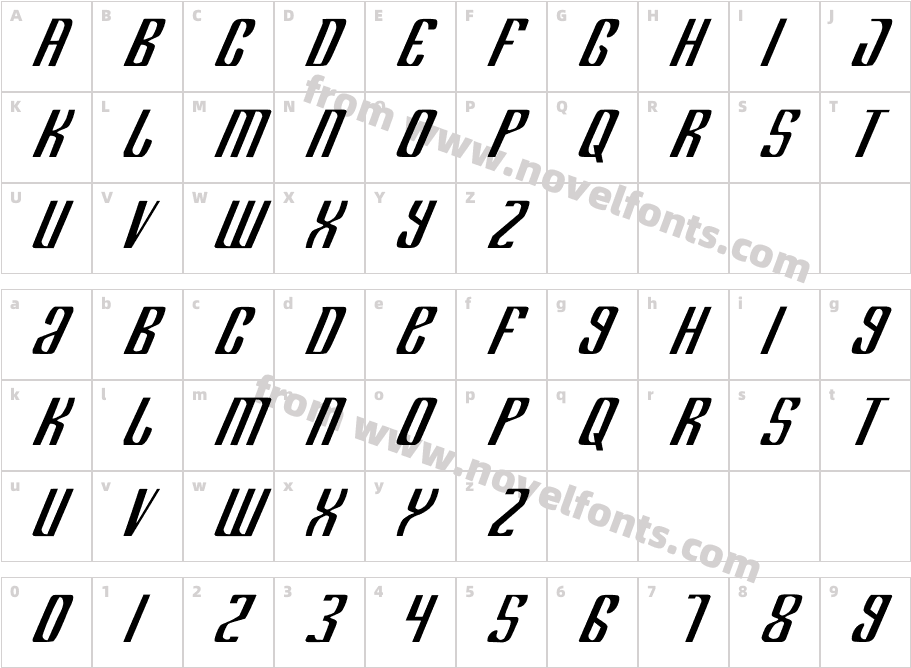 Department HCharacter Map