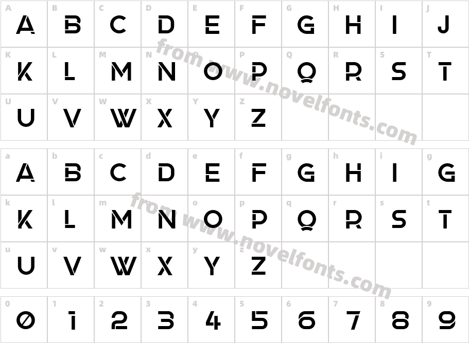 Depot RegularCharacter Map