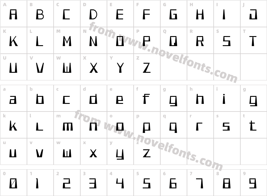 Smooth Pixel 7Character Map