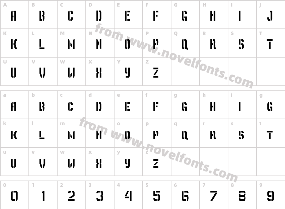 DepotTrapharetCharacter Map