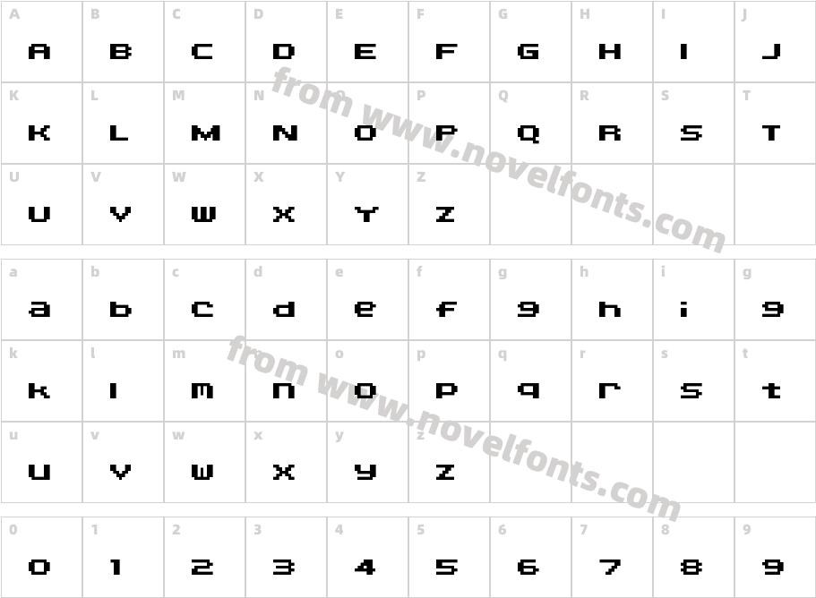 SnareDrum Zero NBPCharacter Map