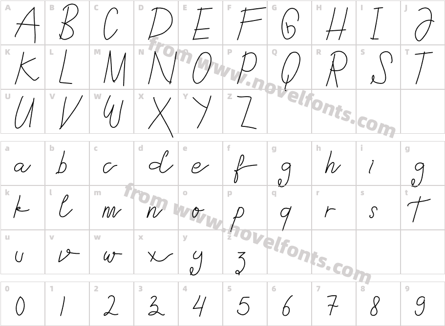 SnoorksRegularCharacter Map