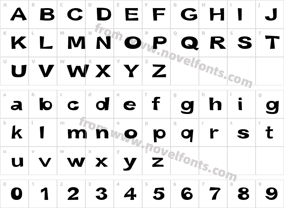 Snott  BoldCharacter Map