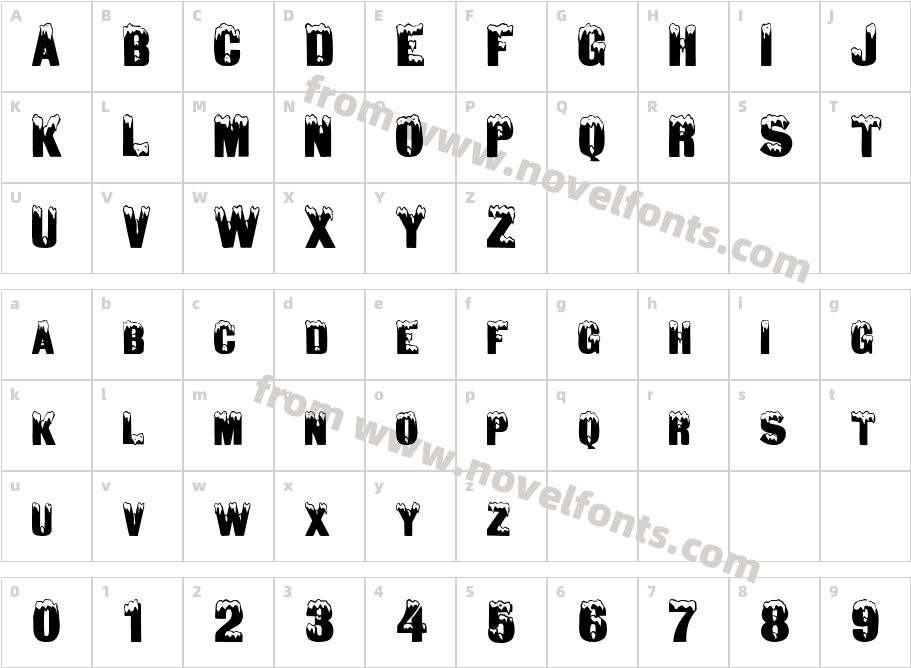 Snow Caps  NormalCharacter Map