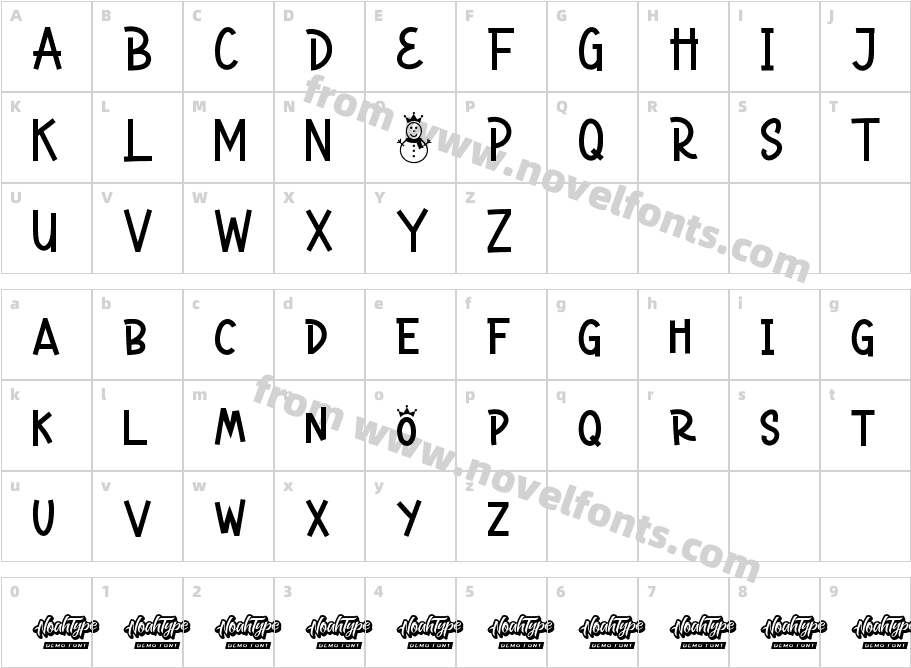 SnowyCrownDemoRegularCharacter Map