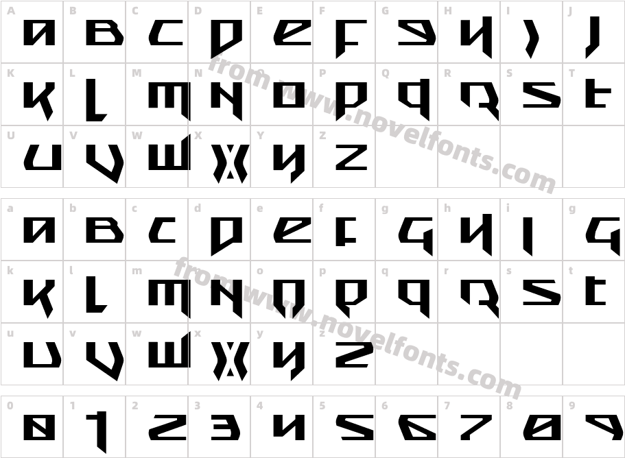 SnubfighterCharacter Map