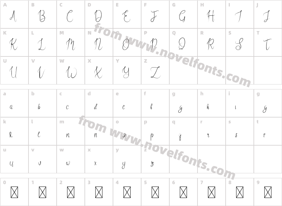 SonattademoRegularCharacter Map