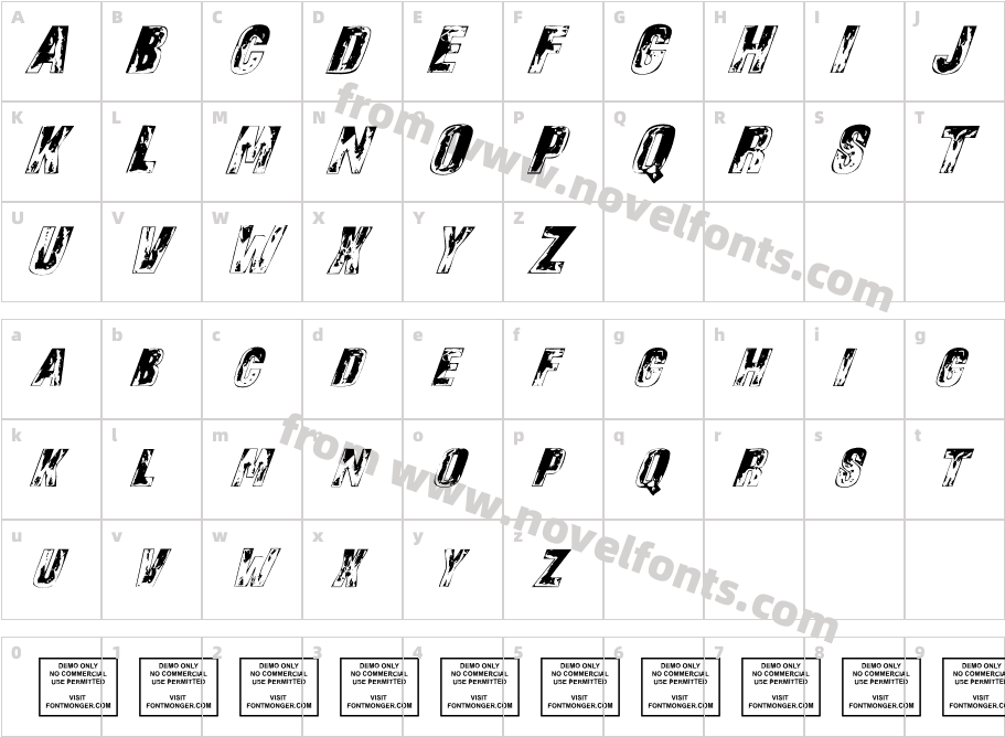 SonsofNoah-ItalicCharacter Map