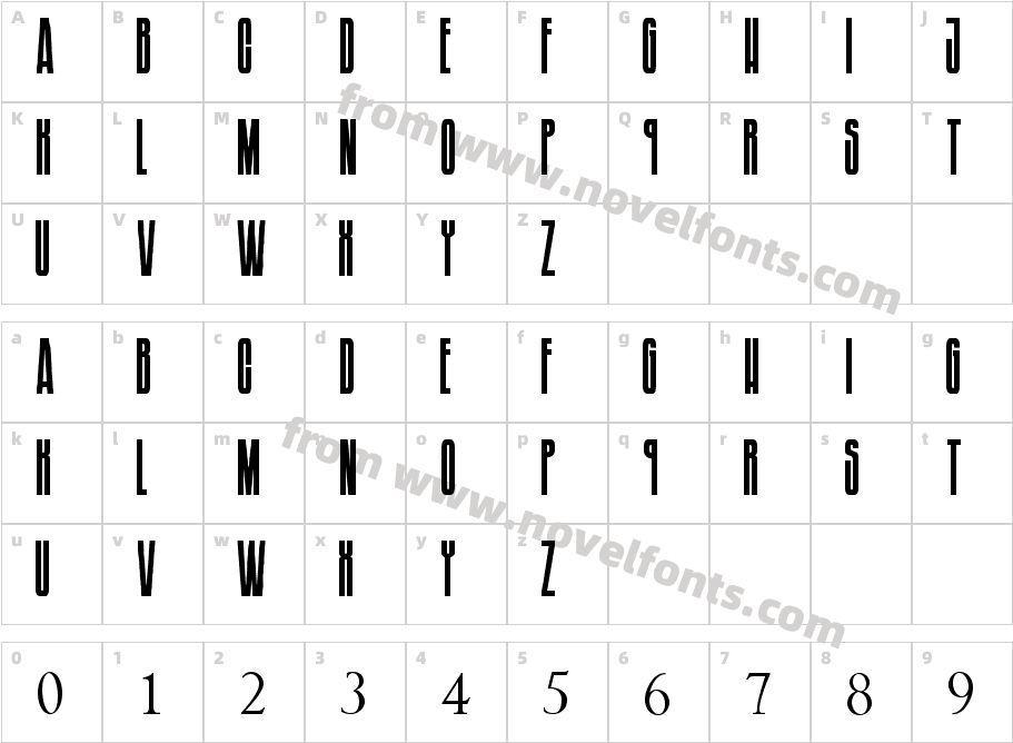 Soundgarnden BadmotorfontCharacter Map