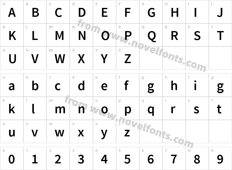 Source Sans Pro SemiboldCharacter Map