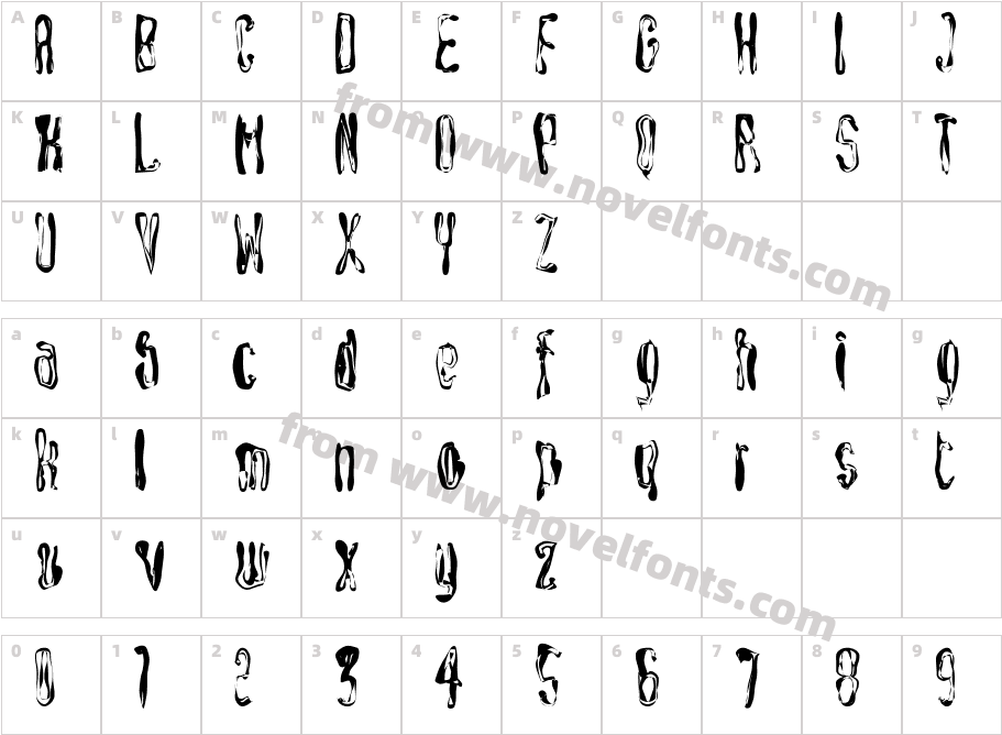 South-RoundedCharacter Map