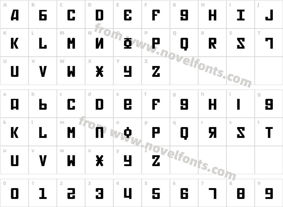 Soviet ExpandedCharacter Map