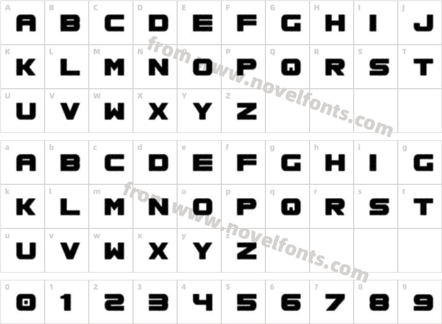 Spac3 halftoneCharacter Map