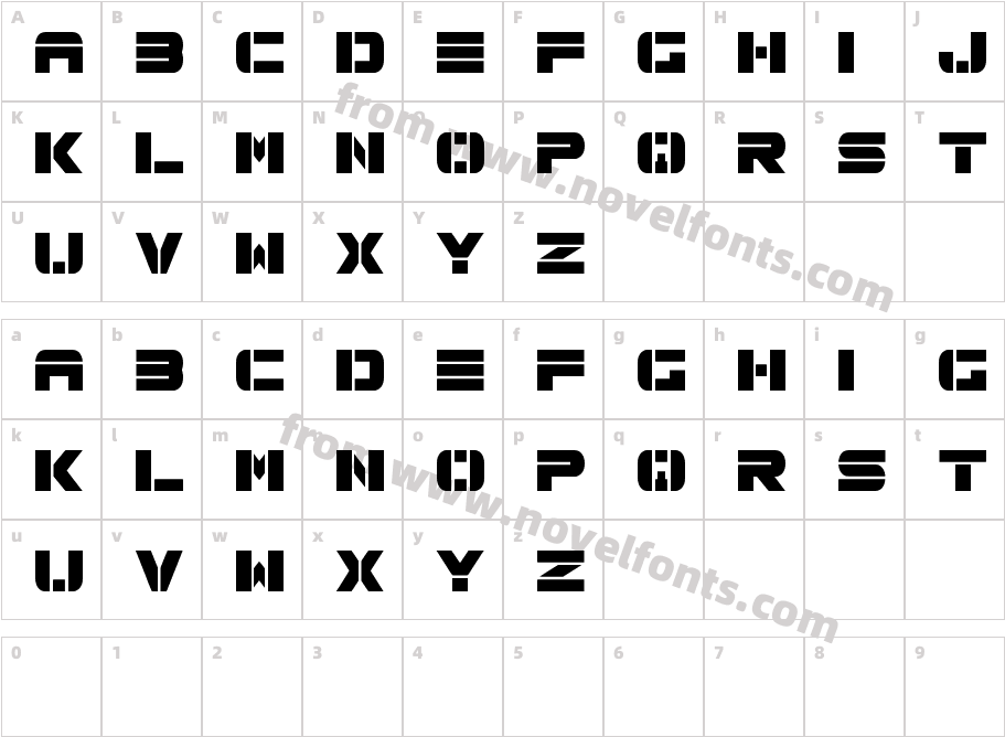 Spac3 techCharacter Map