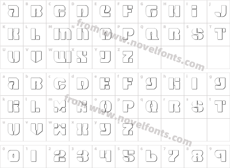 Space Cruiser ShadowCharacter Map