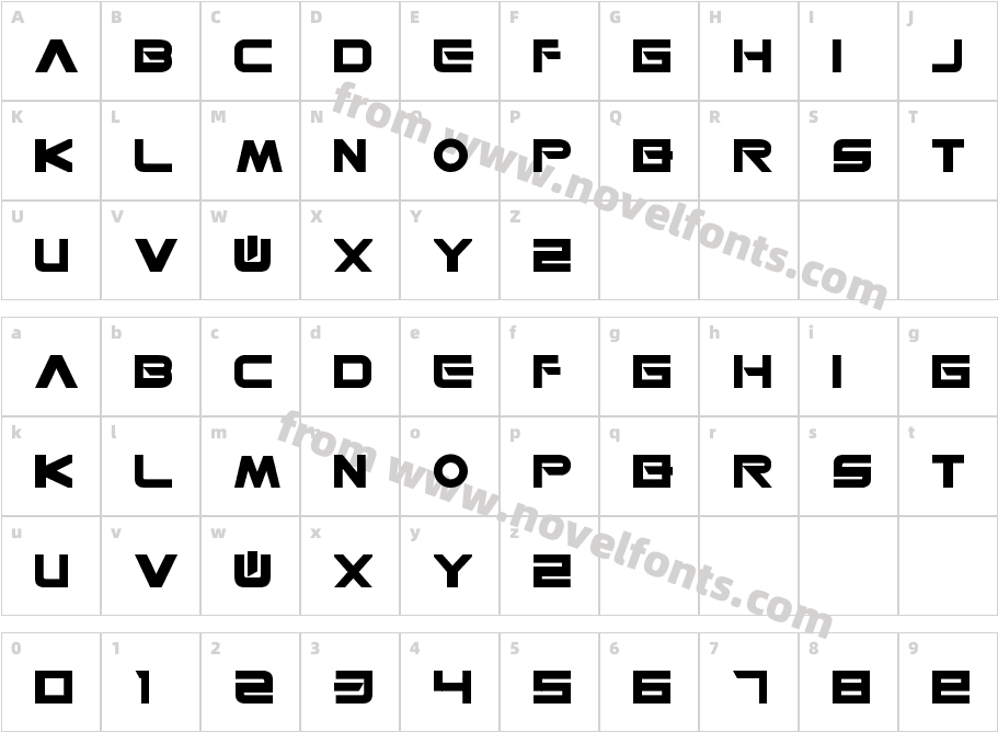 Space Station 77Character Map