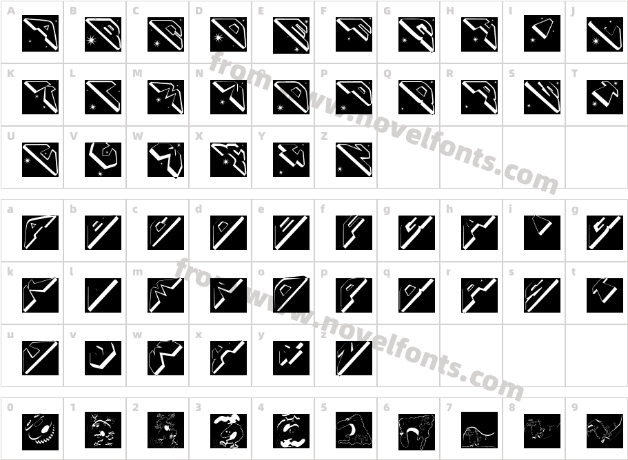 SpaceAttackTwoCharacter Map