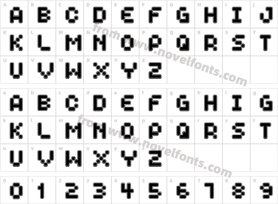 SpaceboyCharacter Map