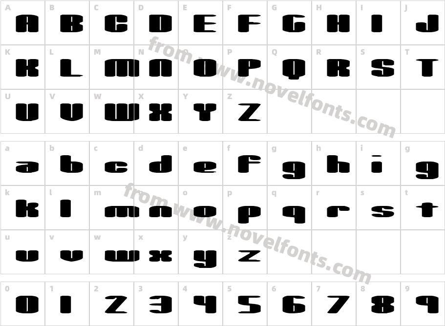 Spacious BRKCharacter Map