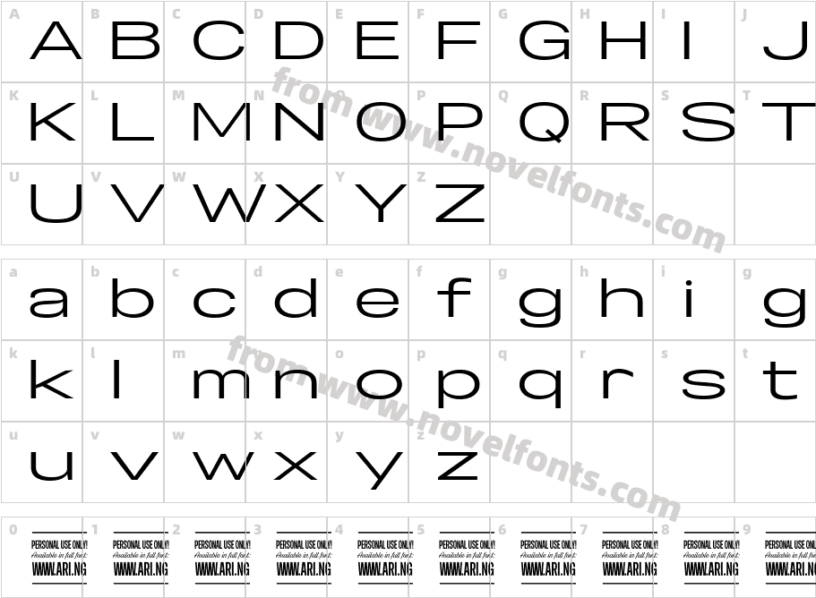 Specify PERSONAL Extraexpanded MediumCharacter Map