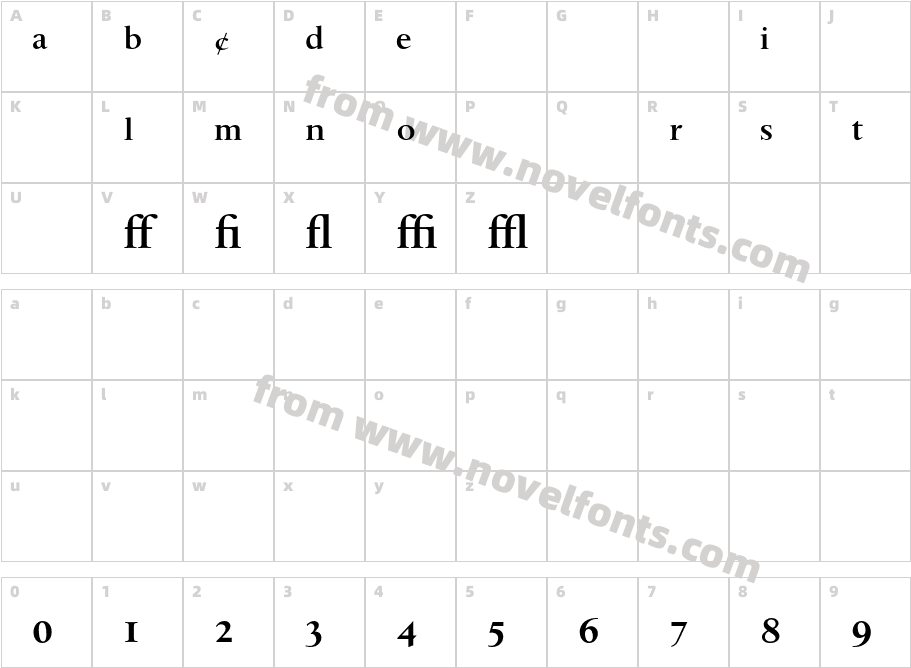 SpectrumMT-SemiBoldExpertCharacter Map