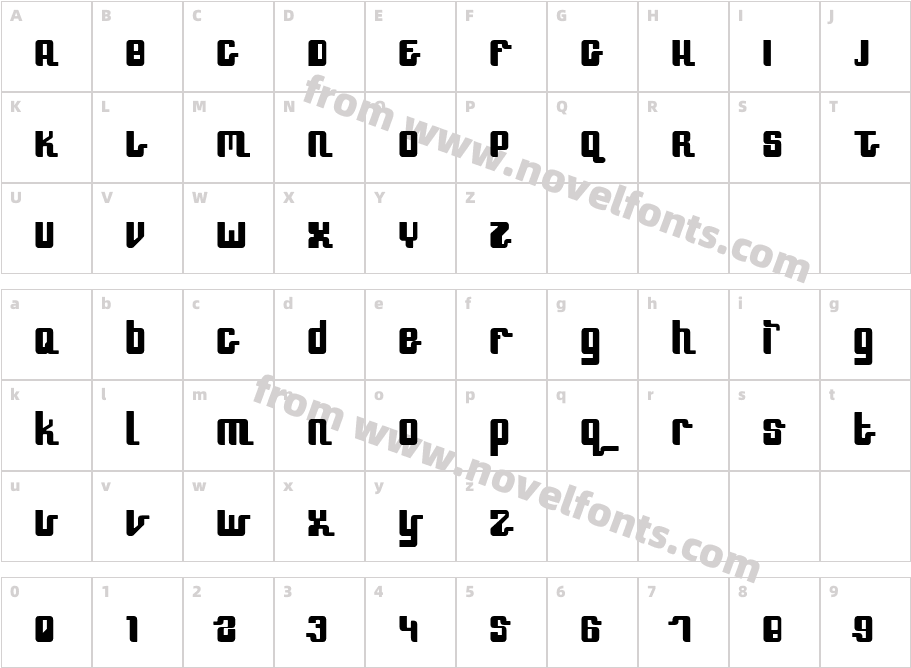 SpeedFreekCharacter Map