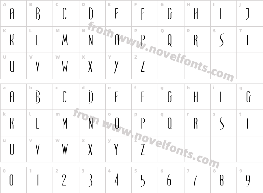 Spellbound RegularCharacter Map