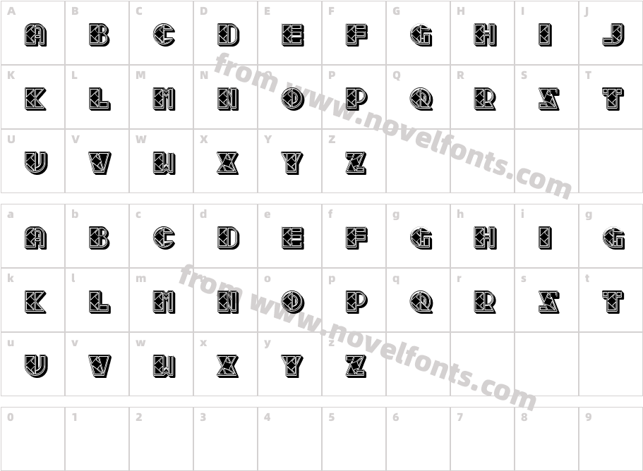 Spelling Filled RegularCharacter Map