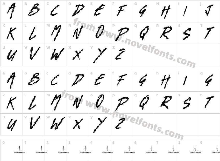 Spiral BoundCharacter Map