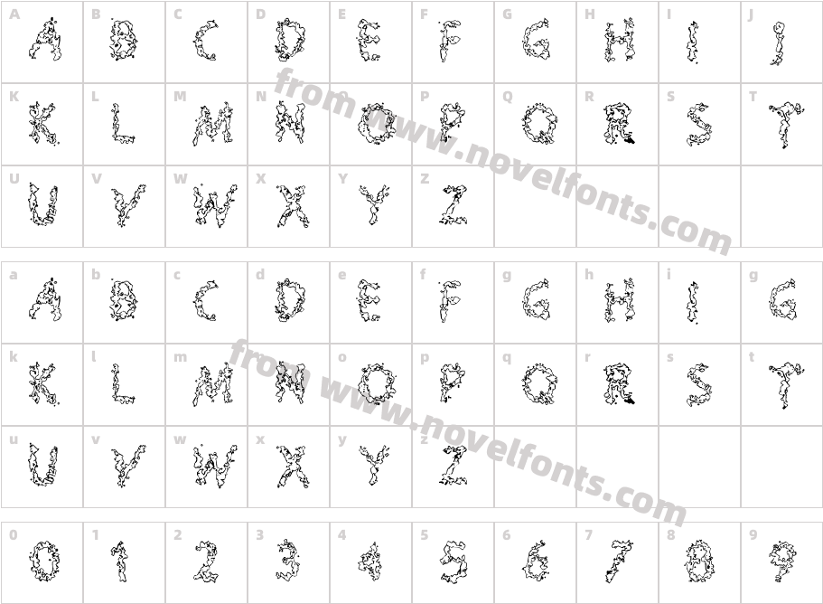 SploogeCharacter Map