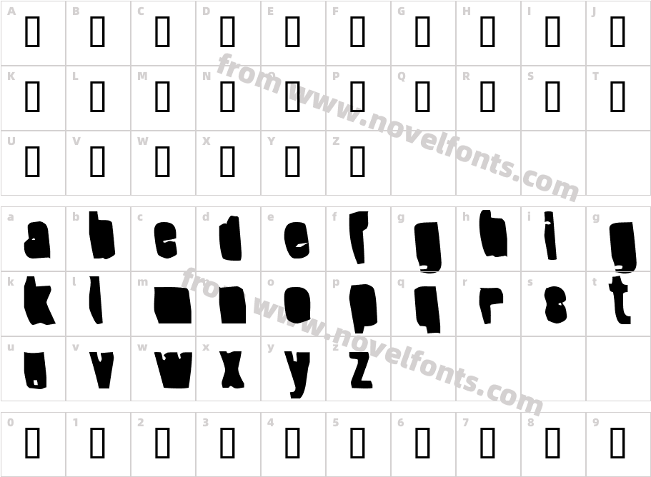 Splump BlackCharacter Map