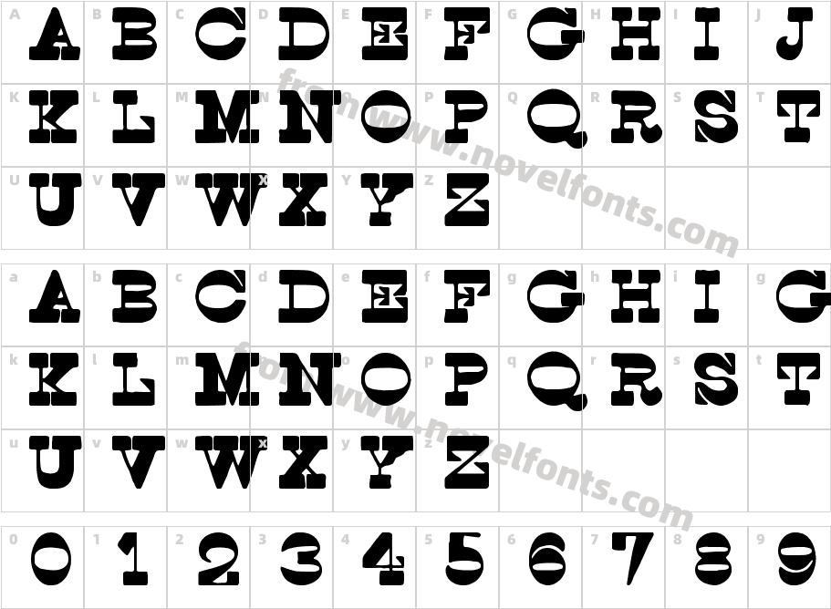 Spoghetti Western tfbCharacter Map