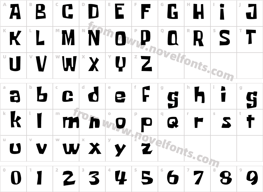 Spongeboy RegularCharacter Map
