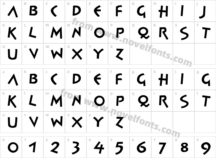 Spontan-MediumCharacter Map