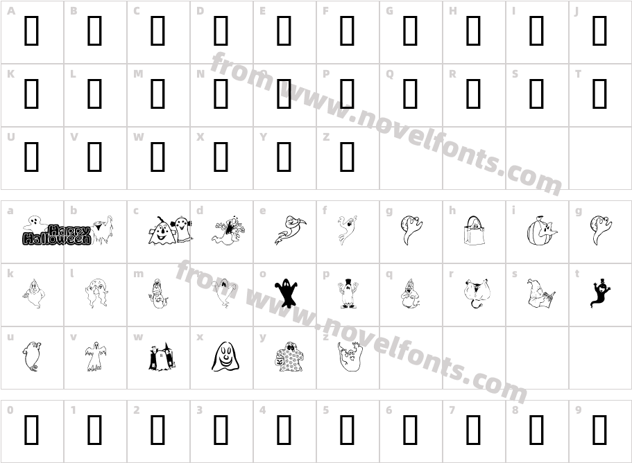 SpookyCharacter Map