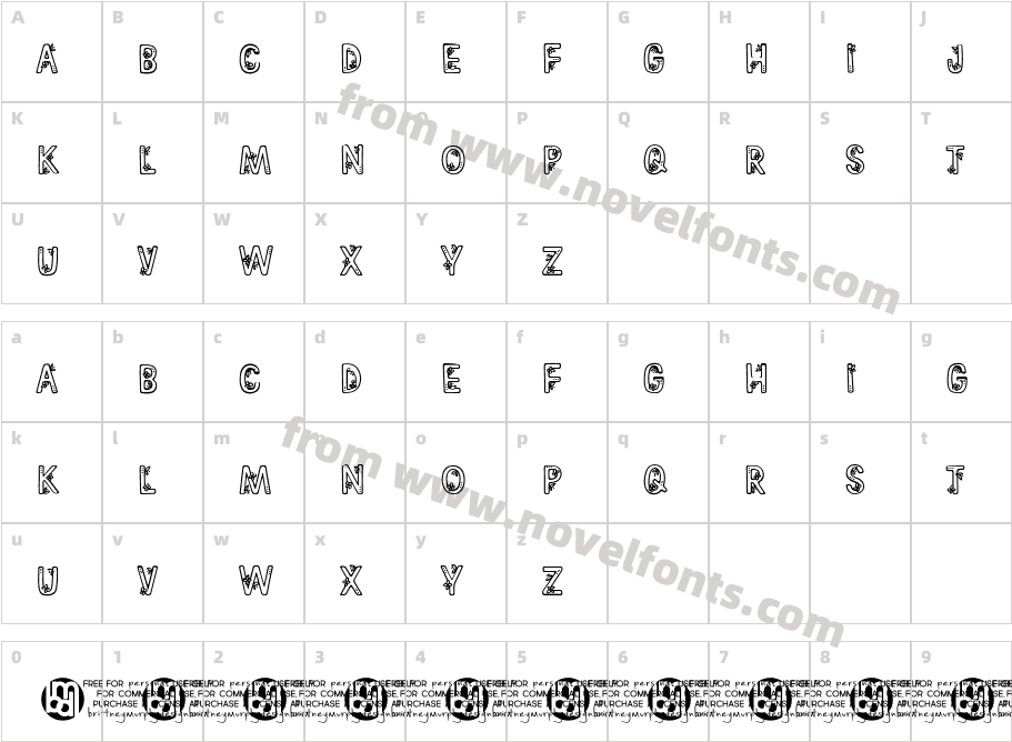 Springtime Flowers RegularCharacter Map