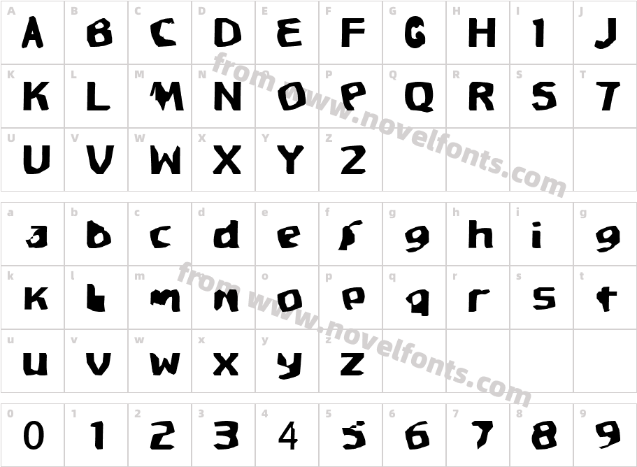 SpritadCharacter Map